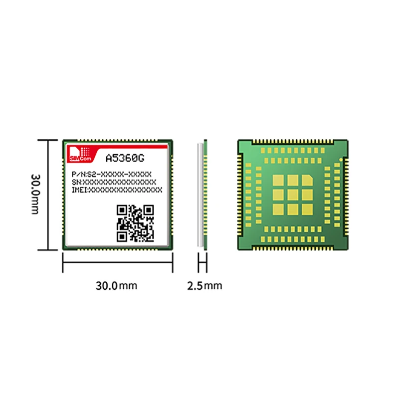 

SIMCOM A5360G Quad-Band HSPA+ GSM GPRS EDGE Module B1/B2/B5/B8 850/900/1800/1900MHz Compatible With SIM5320 SIM5360 3G Modem