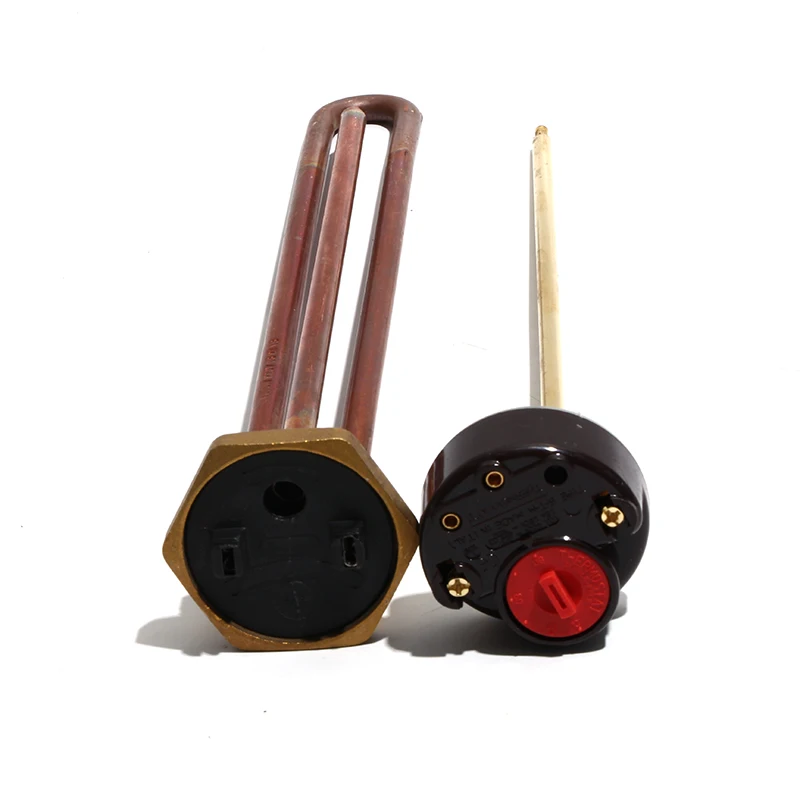 LUJINXUN DN32 1 1/4 41 มม.เครื่องทําน้ําอุ่นไฟฟ้าอุณหภูมิเทอร์โมสวิทช์ควบคุม 250V 50Hz 1.5KW2KW2.5KW3KW4KW 1pc 1