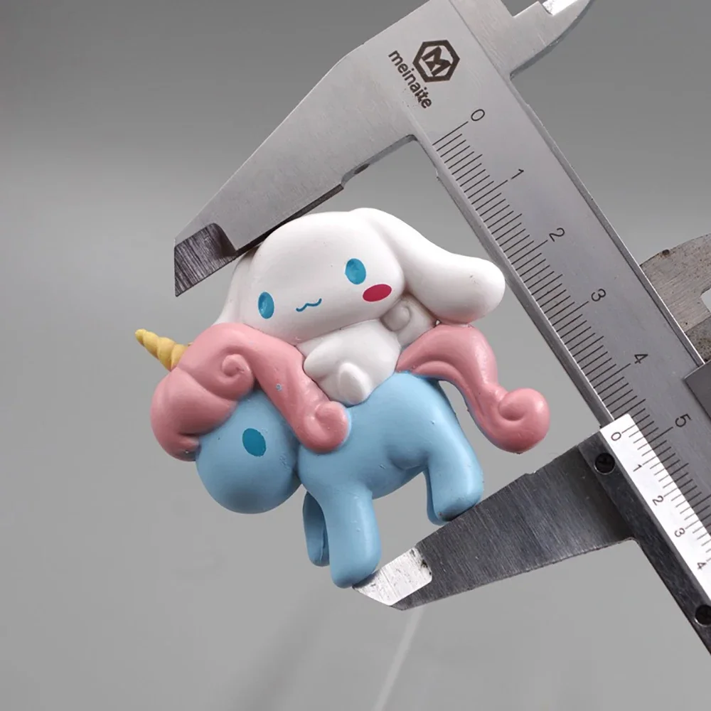 Фото Kawaii Sanrio аниме 5 см фигурка Мелодия коричная кукла торт декоративное украшение DIY Искусственные патчи Модель Рождественская игрушка подарок №5