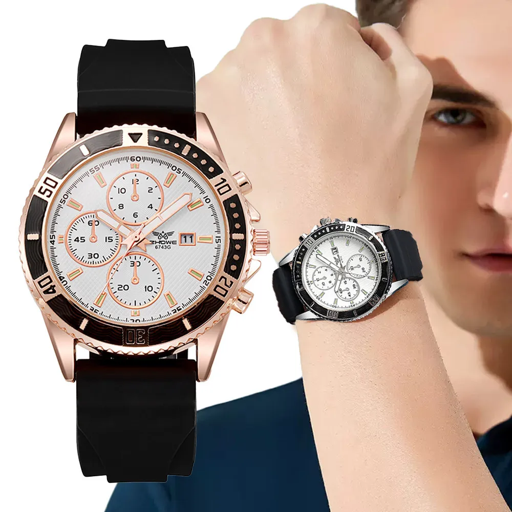 

New 2023 Mens Watches Chronograph Wrist Watch Quartz Men Luxury Watch Fashion Casual Sports Male Clock Relogio Masculino