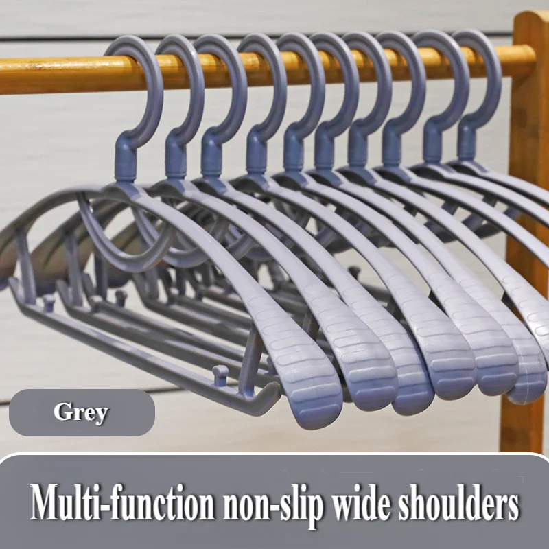 Clothes Hanger 10PCS Adult Wide Shoulder Non-slip Clothes Hanger