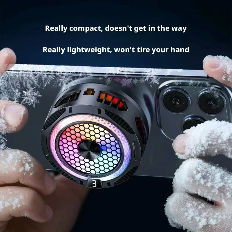 Raffreddatore Magnetico per Telefono con Display Digitale, Clip Posteriore per Raffreddamento Rapido, Universale per Gaming e Trasmissioni in Diretta - Image 2