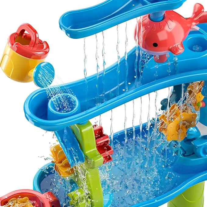 Sand Water Table, Sandbox Table Kids Activity Play Table Summer Outdoor Toys Boys Girls Christmas Halloween Gift 3