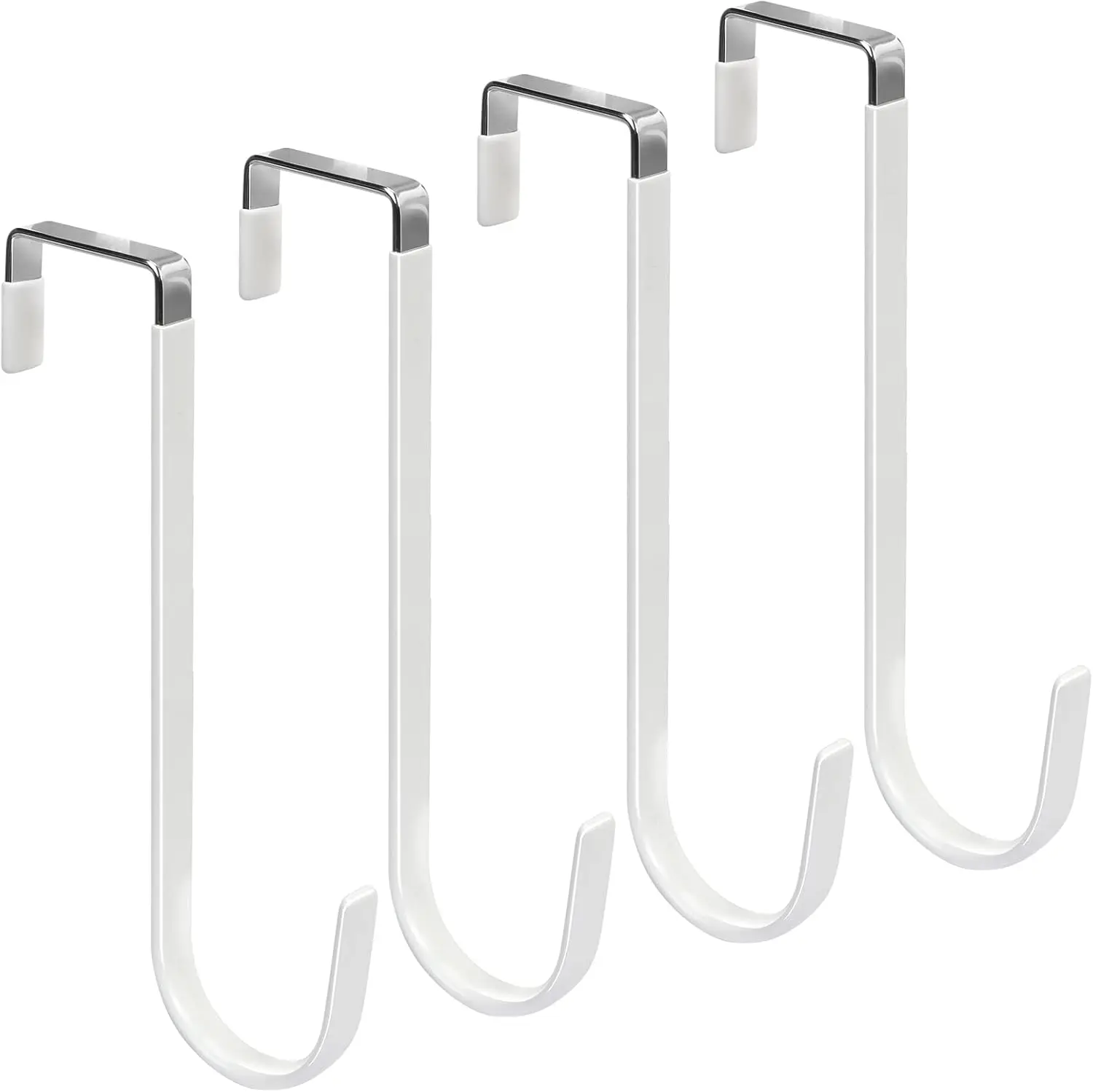 Door Hook Organizer Hooks with Rubber for Living Room Bathroom Bedroom Kitchen Hanging Clothes Towels Hats Coats