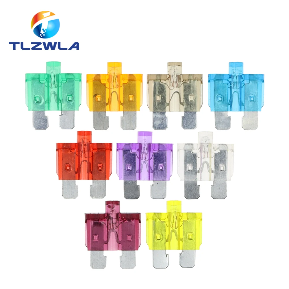 Car Fuse Kit 10PCS 5A 10A 15-40A Medium Size Auto Fuse Inserts Car Insurance Tablets Medium Fuse With Lamp Car Inserts With Box And Clip car fuse kit car fuses