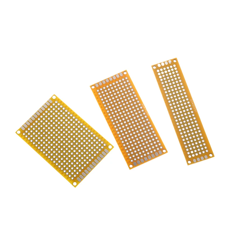 PCB Breadboard Yellow Protoboard Board Plated Universal Board Double Sided 5PCS