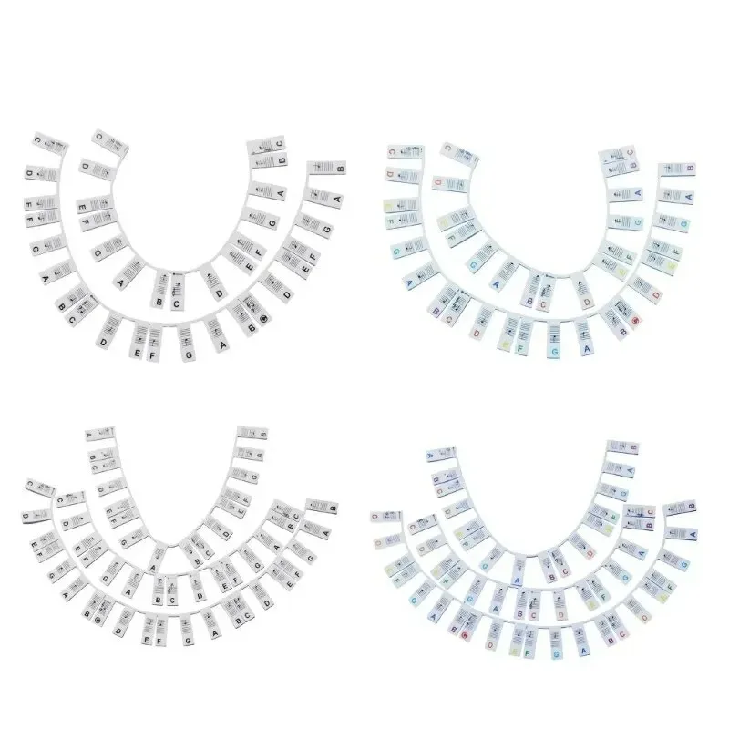 Piano Keyboard Stickers for 88/61 Key Removable Note Labels for Learning Notes Guide Beginner
