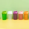 Sport Shaker Bottle 400ML Whey Protein Powder Mixing Bottle Sport Fitness Gym Shaker Outdoor Portable Plastic Drink Bottle 4