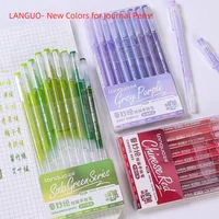 Languo 45/9 Colors Morandi Gel Pen Students Diary Scrapbook Painting DIY Gel Pen Set Color Drawing Art Markers School Supplies 5