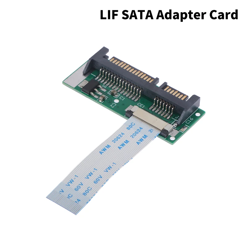 

1 шт., адаптер SATA 24 PIN, 1,8 дюйма, от LIF до 2,5 дюйма