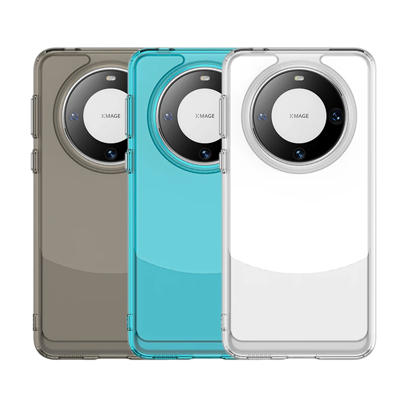 Custodia Trasparente Per Huawei Mate 60 Pro Plus Cover Per Huawei Mate 60 Pro + Plus Fundas Coque Candy Color Soft Flessibile Tpu Back Bumper