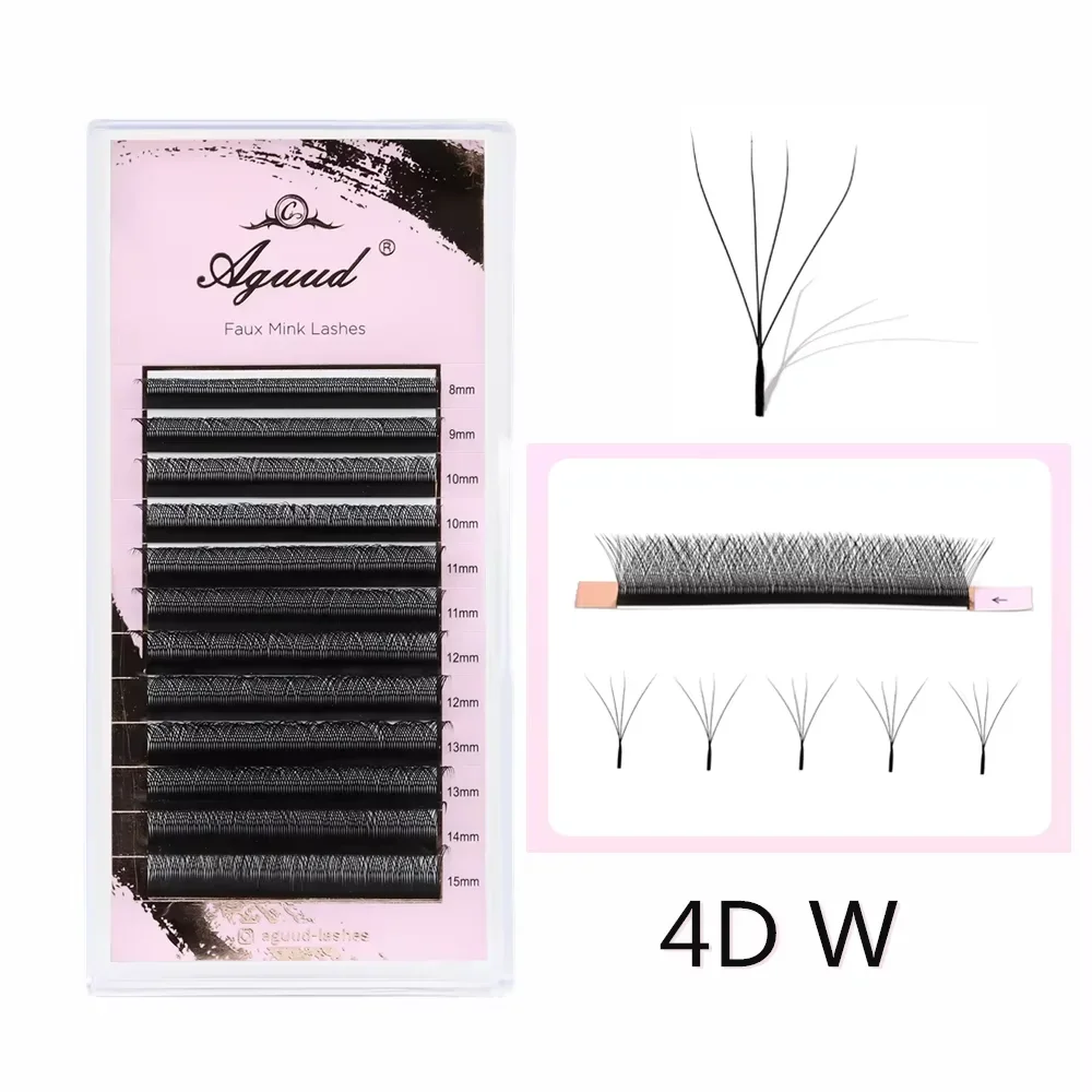 2D Y-förmige Wimpern Wimpernverlängerung 3D 4D W-förmige vorgefertigte russische Volumenwimpern Faux Mink Soft Light Natural Cross YY Lash – Detail 24
