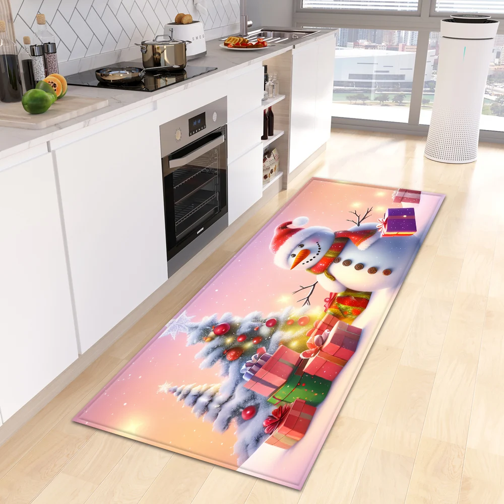 Set Tapis Cuisine Lavable Tapis De Cuisine 2 Pièces Antidérapant Lavable - Tapis Sol Absorbant Eau Résistant Taches, Noir 40x60 + 40x120 Cm