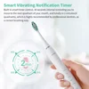 SEJOY Sonic  Expert Clean Electric Toothbrush Rechargeable High Power Vibration12 Brush Heads 5 Modes 4