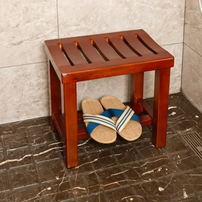 Wooden Shower Bathroom Chairs Senior Pregnant Auxiliary Bathroom Stools Modern Items Muebles Hogar Bathroom Furniture CM50YS