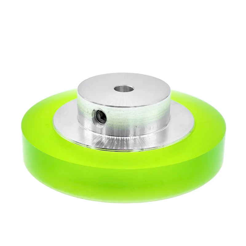 Encoder Measuring Wheel Aluminum Polyurethane Industrial Encoder Wheel Shaft hole 6mm Measuring Wheel For Measuring Rotary Encoder Perimeter 200mm