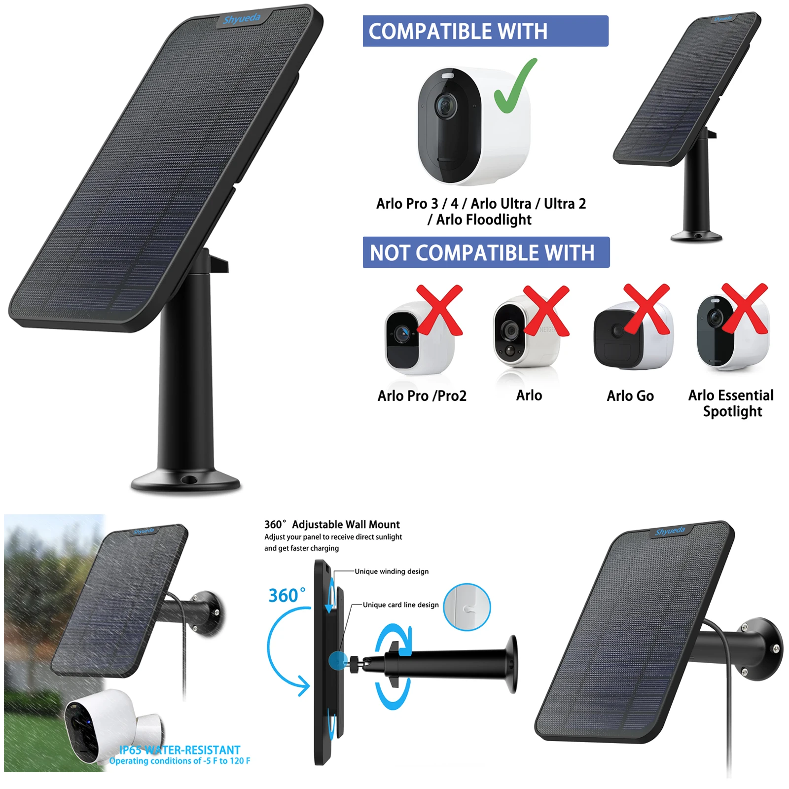 arlo pro 2 go solar panel