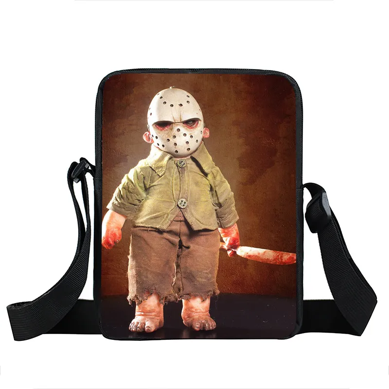 Horrible Nightmare Messenger Bag Chucky Jason Freddy Shoulder Bag Women Handbag Teenage Crossbody Bags for Travel Bookbag women messenger bag