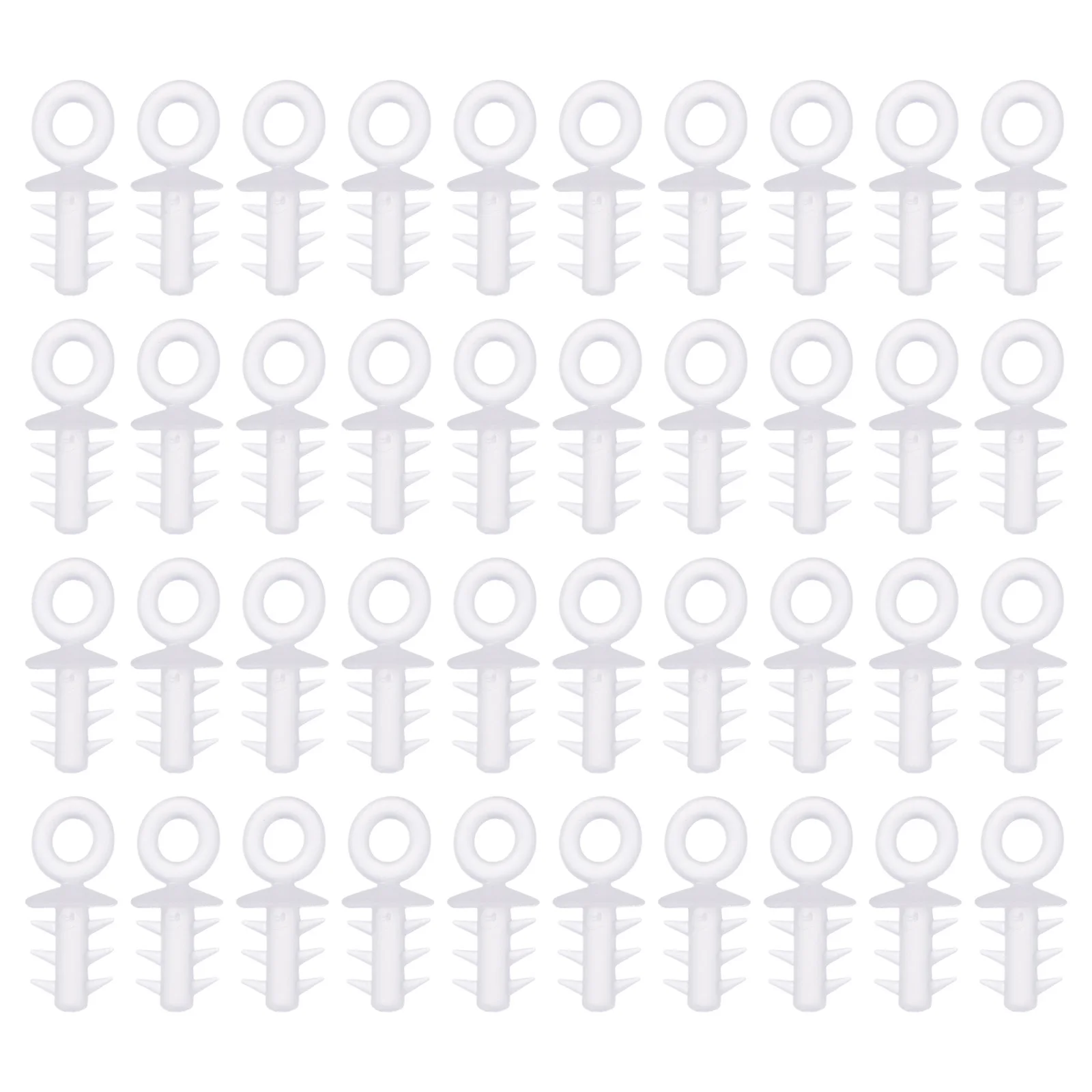 200pcs Christmas Christmas Tree Hanging Ornaments DIY Materials Pendant DIY Plastic Caps Ball Circle Caps Fittings