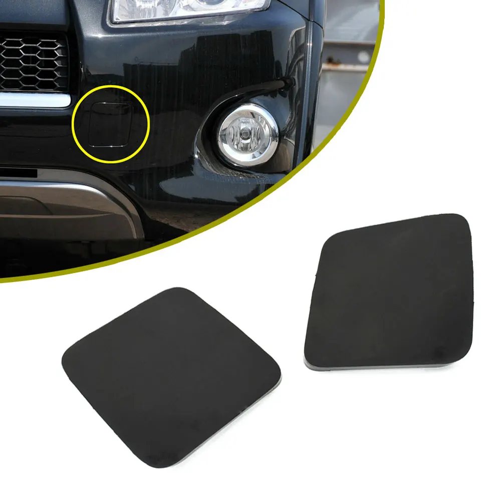 1pair Car Front Bumper Tow Hook Cover Cap Towing Hole Lid Trailer Trim Cap  For Highlander 2011 2012 Wyelv