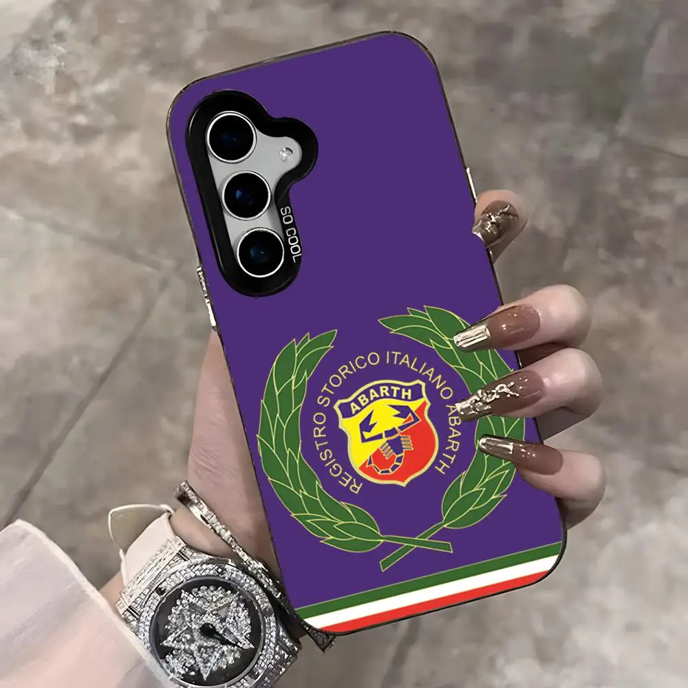 Italy Car Abarth Silver Phone Case - Sleek and Stylish Protection