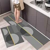 Kitchen Pvc Mat Waterproof Floor Mats Leather Carpet Non-slip Area Rugs Home Oil-proof Long Rug Set Alfombra De Cocina 주방 카펫 1