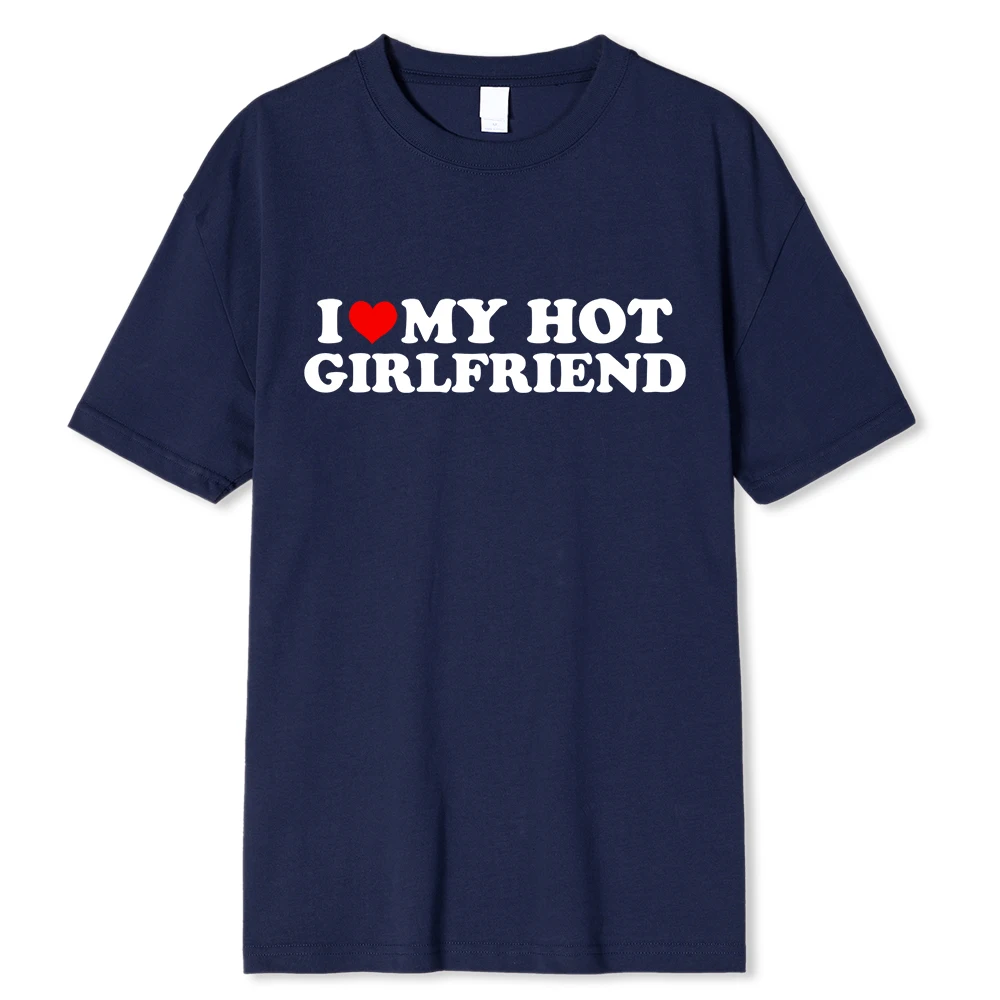Retro I Love My Hot Partner Graphic T-Shirt - Unisex Casual Sports Streetwear