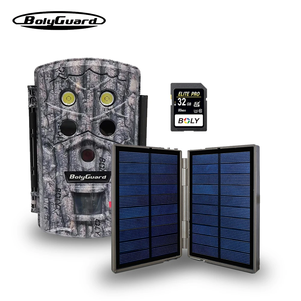 Caméra BolyGuard BG590 4K 45MP étanche IP68 vision nocturne 30m écran 2" + carte SD offerte pour chasse