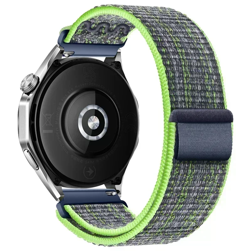 Nylon Embroidered Loop Strap - Adjustable Multi-Size Smartwatch Band