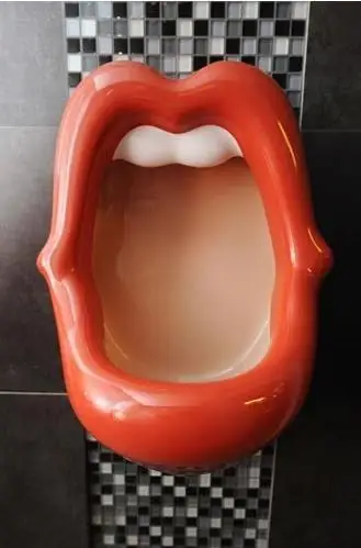 

Creative Alternative Personality Beauty Red Lips Mouth Urinal Urinal Can Be Customized Different Urinal Urinal Funnel