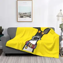 

Teefs Blanket Fleece Winter Greyhound Skipworth Whippet Lurcher Dog Galgo Portable Throw Blanket for Home Couch Plush Thin Quilt