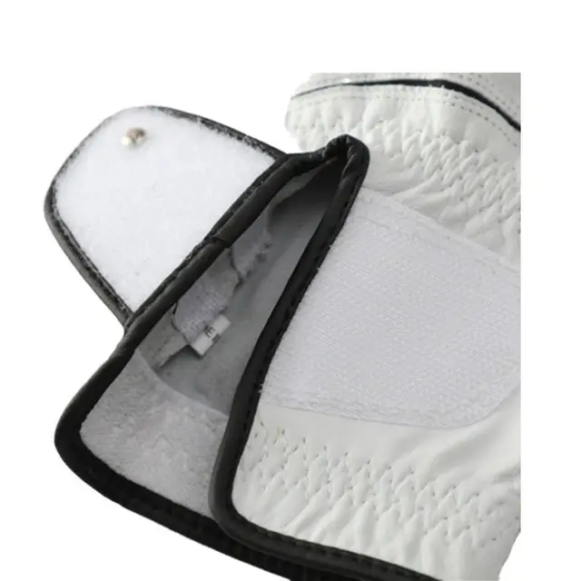 Sheepskin Men's Sports Golf Glove Breathable Single Left Hand Leather Golfing Glove Slip-Resistant White Golf Accessories Male 3