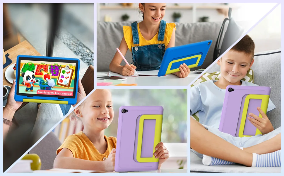 Kids Cartoon Tablet - 10 Android Octa-Core 8GB RAM 64GB ROM Learning  Games