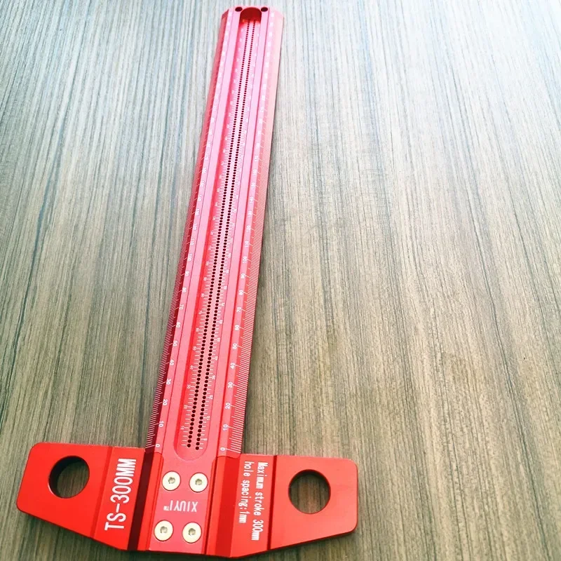 New Woodworking Scribe 300-500mm T-type Ruler Scribing Ruler Aluminum Alloy Line Drawing Marking Gauge DIY Measuring Tools