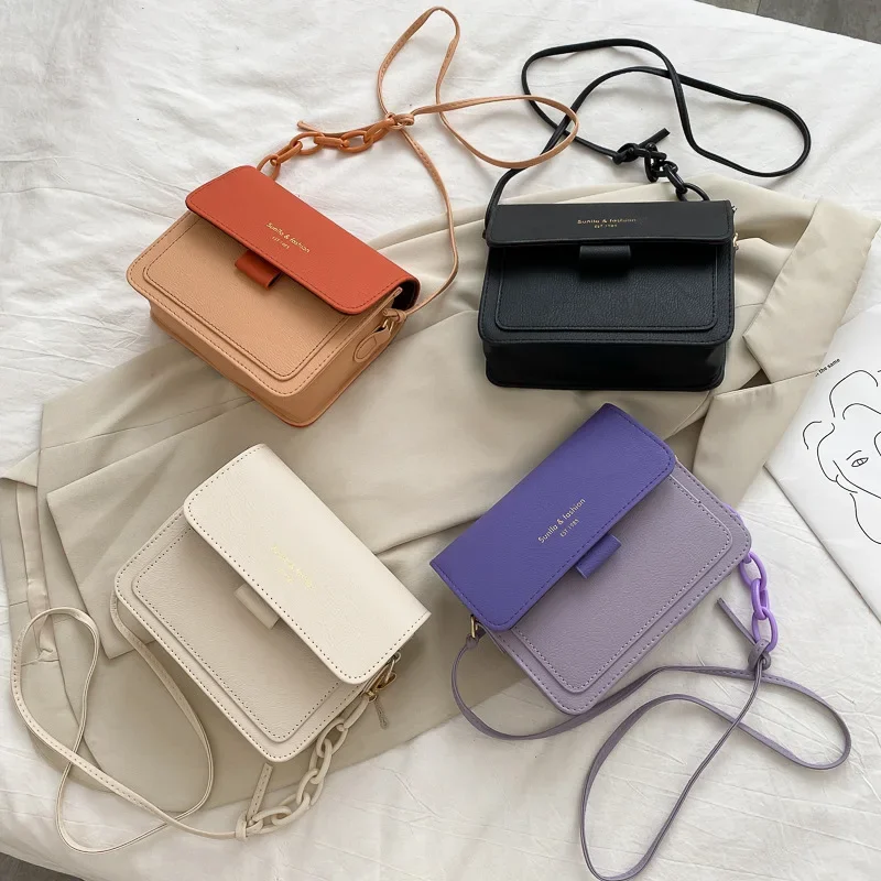 

Color Blocking Small Bag for Women Trendy and Versatile One Shoulder Crossbody Fashionable Small Square Bag
