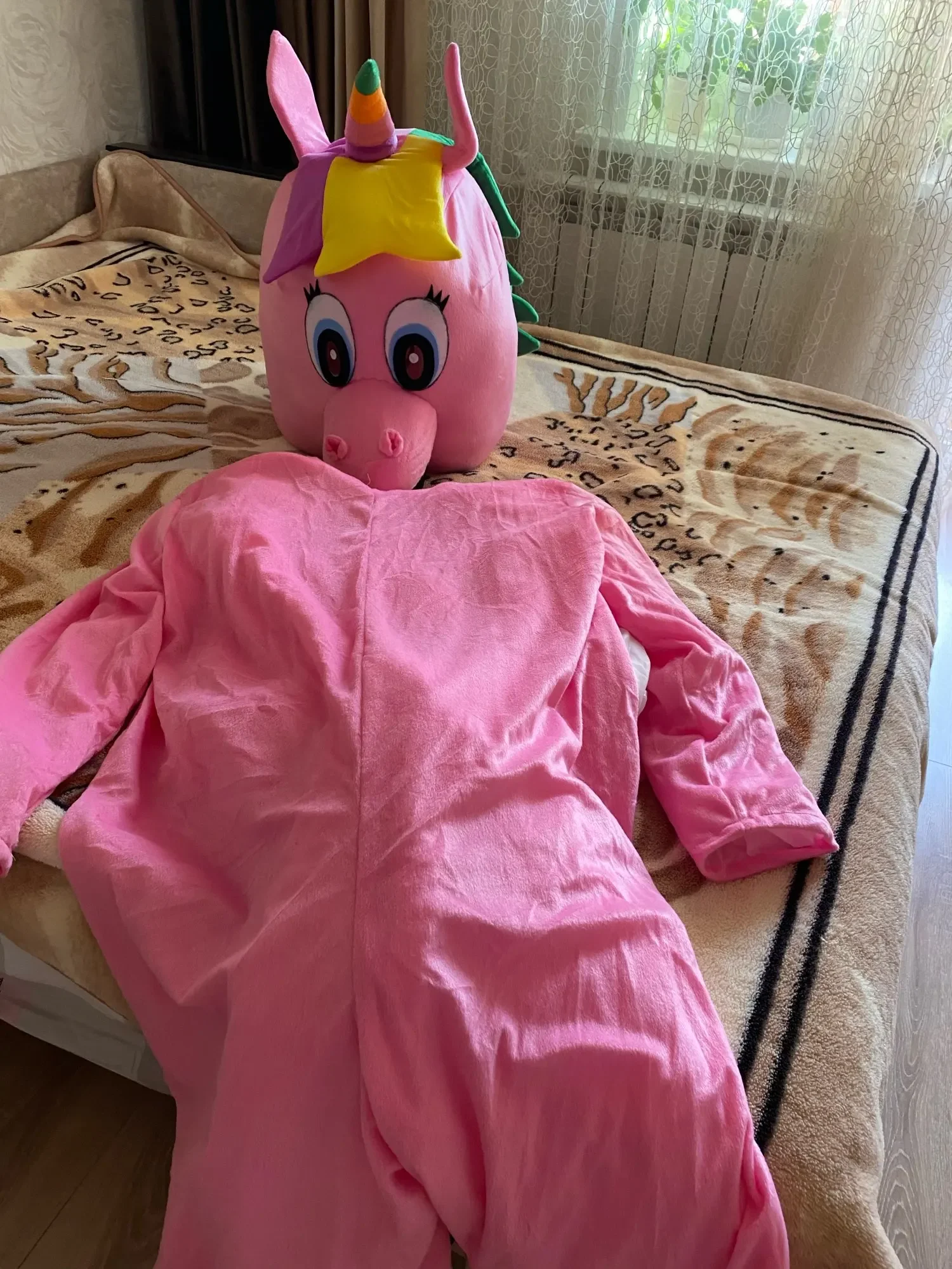 Cosplay Mascot Unicorn Horse Cartoon character costume Party Mascot Costume Advertising Show Costume Animal carnival Clothing 6