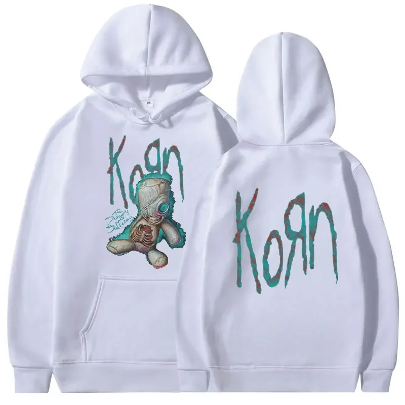 

Korn Issues Rock Band Music Album Hoodie Men's Vintage Metal Gothic Oversized Hoodie Streetwear Hip Hop Punk Hooded Sweatshirt