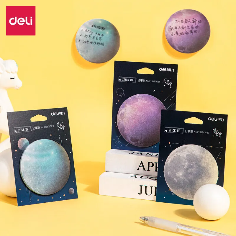 

4pcs Aerospace theme Sticky Note Posted It Note Pads Stickers Planner Sticker Notepad Memo pad School Office Supplies