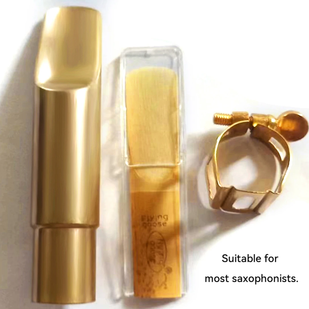 Saxophone Mouthpiece Professional Tenor Soprano Alto Saxophone Metal Mouthpiece Gold Lacquer 56789 Sax Accessories