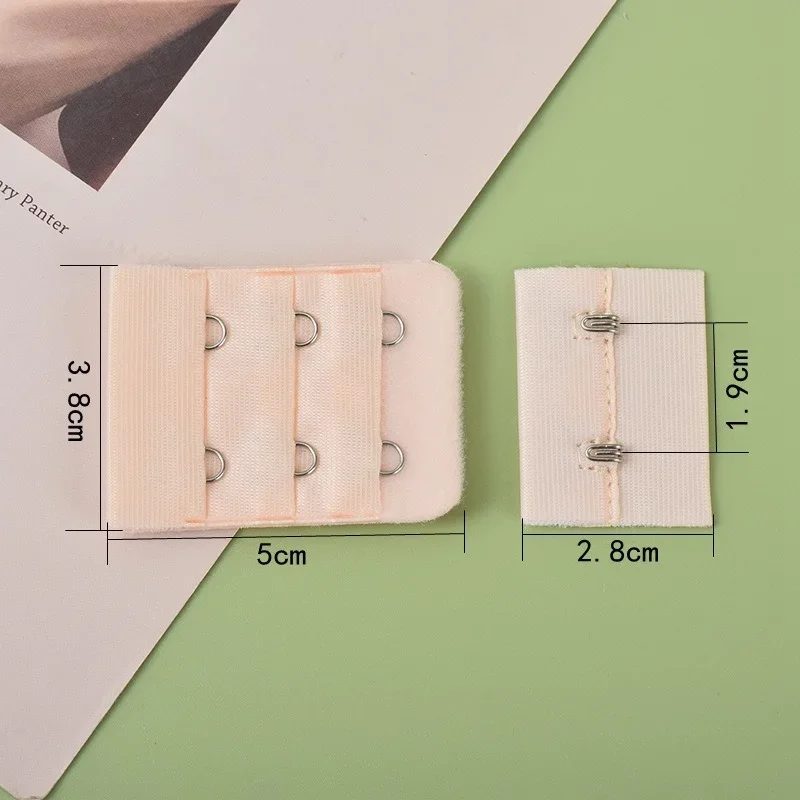 Adjustable Girl Bra Extender Strap Extension Lengthened Adjustable Replacement Buckle 2 Hooks Clip Women Bra Expander