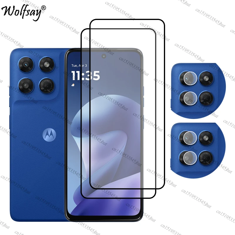Premium Full Cover Tempered Glass Screen Protector - 6.67 inch
