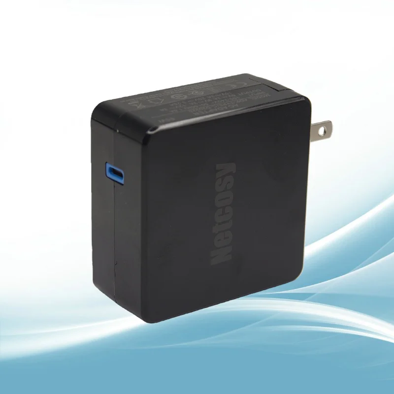 20V 3.25A 65W 미국 플러그/유럽 플러그 타입-C 충전기 USB-C PD 고속 벽면 충전기 (65W 타입-C 노트북/스마트폰/태블릿용)