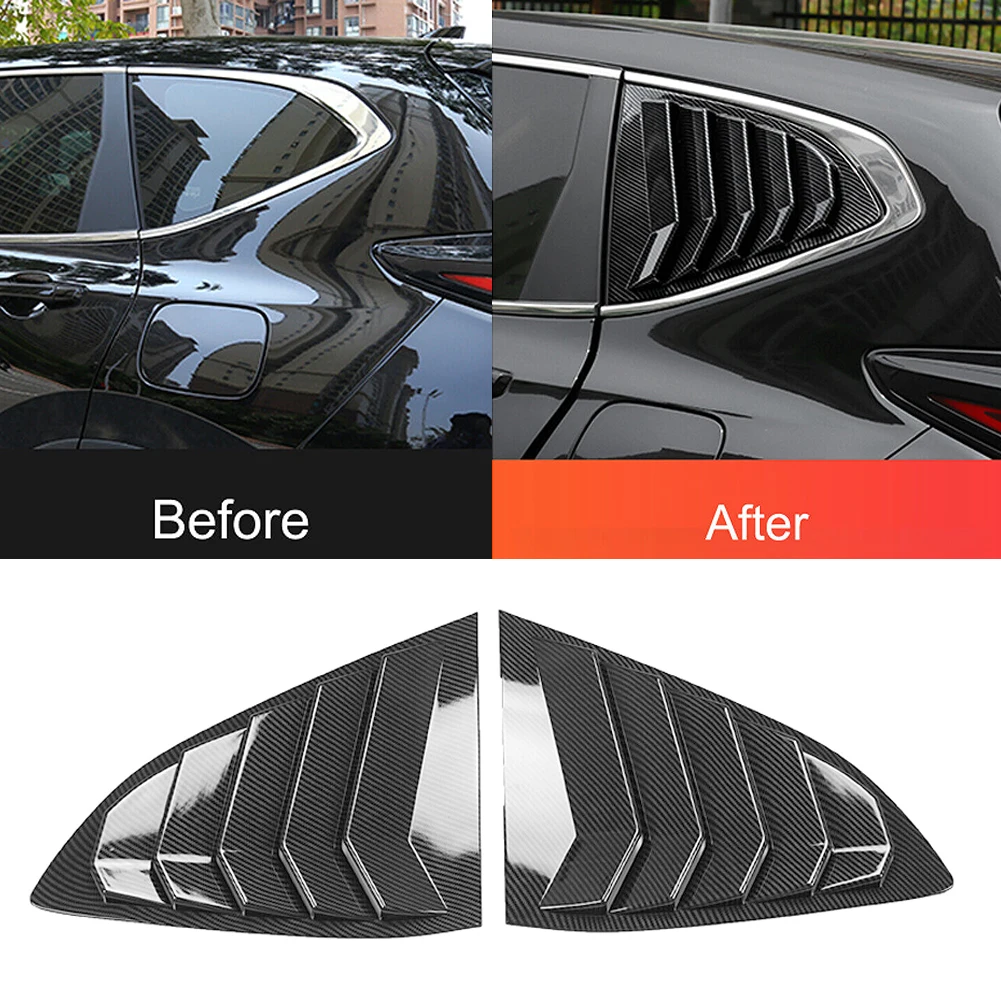 

For Honda For CRV 2017 2018 2019 2020 2021 2022 2023 Rear Window Louver Shutter Cover Trim 2pcs Car Accessories Louver Shutter