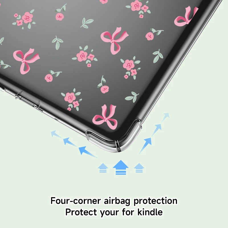 Charming Transparent Soft Case for E-Readers, 6/6.8 Inches, Protective Cover