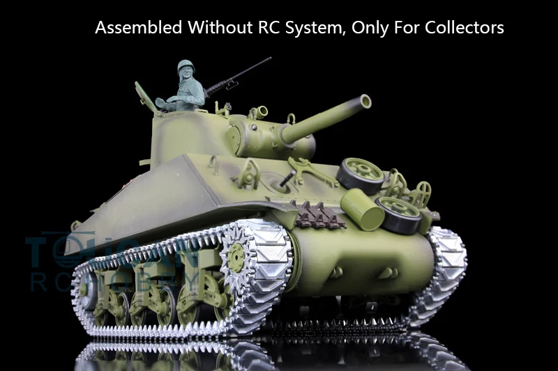 Gift 1/16 Heng Long Model USA M4A3 Sherman Metal Static Tank 3898 W/O Main Board Radio Boys Toys TH08766 4
