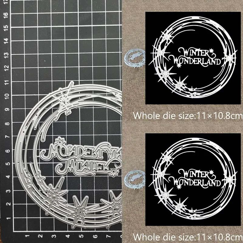 Star Round Frame Metal Cutting Dies Fai Da Te Scrapbook Goffratura Craft Fustellato Album Carta Card Making Tool Punch Stencil