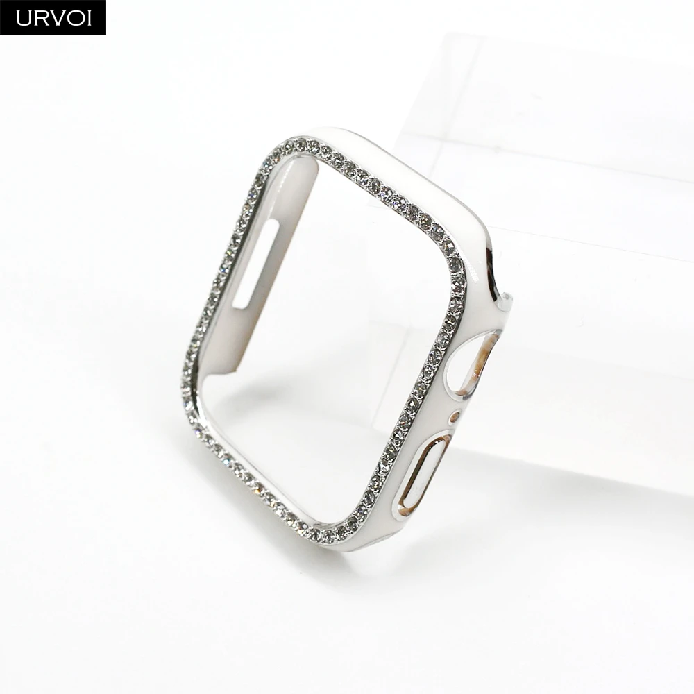 Elegant Zircon-Embellished Laser-Engraved Watch Case Cover
