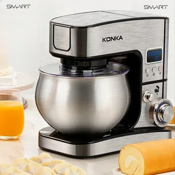 Chef machine new automatic multifunctional desktop whisk home and pasta machine intelligent timer mixer food processor