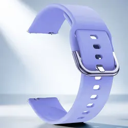 Breathable Silicone Sport Strap for Smartwatches - Official Watchband Accessory (13 - Lilac)