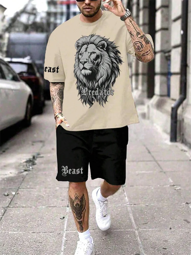Men's Lion Print Set 2